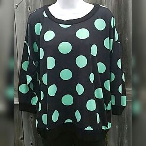 Polka Dot Sweater with Lace Back